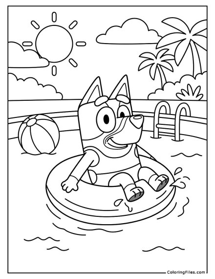 Bluey’s Fun Day at the Swimming Pool