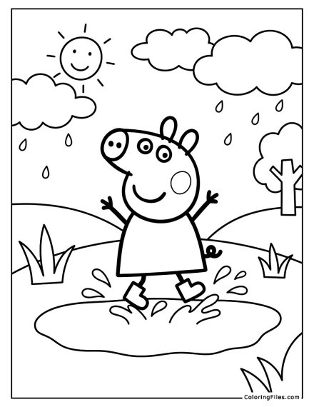 Peppa Pig’s Summer Rain Puddle Jump