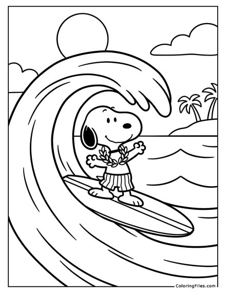 Snoopy’s Surfing Champion Wave