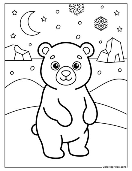 Curious Polar Bear in the Arctic