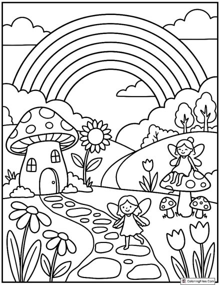 Rainbow Fairy Garden