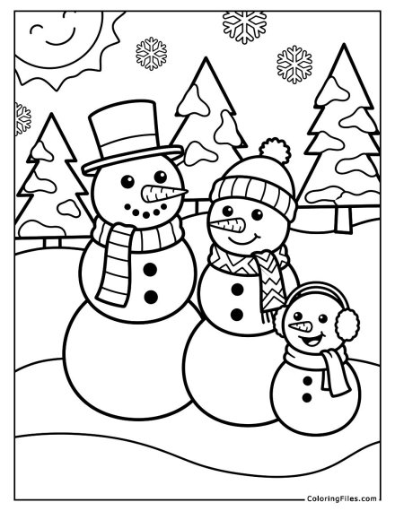 Snowman Family Outing
