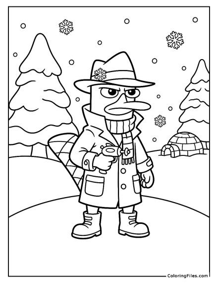 Perry the Platypus as Secret Agent Winter