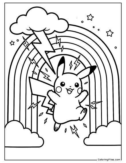 Pikachu’s Electric Rainbow Zap