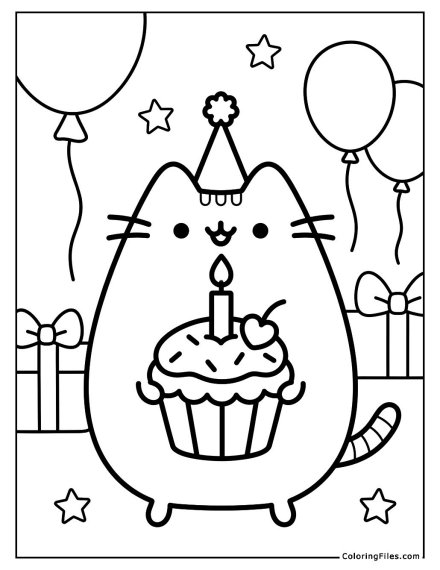 Pusheen’s Birthday Treat