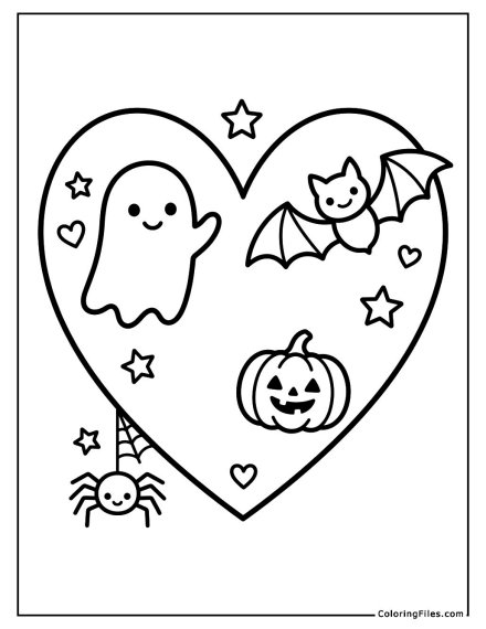 Halloween Spooky Love Heart