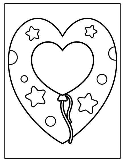 Birthday Party Heart Balloon