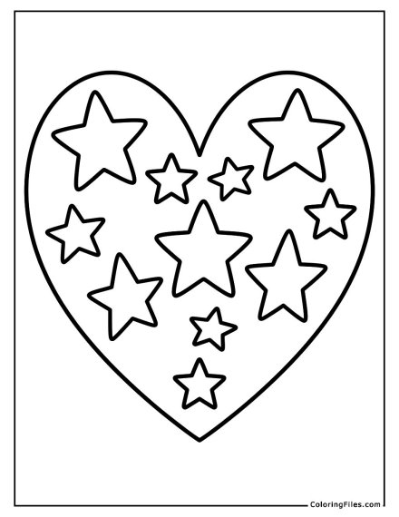 Independence Day Stars and Heart