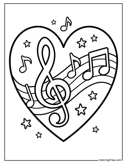 Music Lover’s Melody Heart