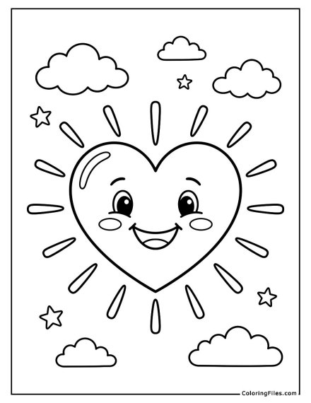 Smiling Happy Sunshine Heart