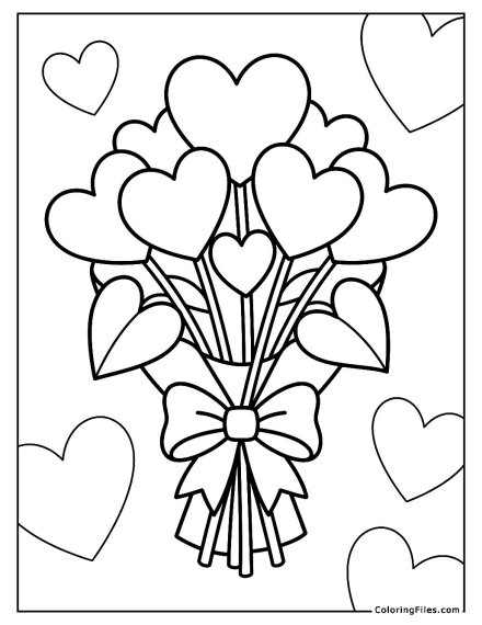 Valentine’s Day Heart Bouquet