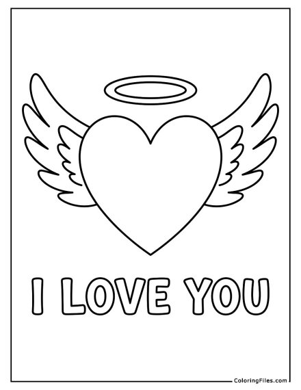 Winged Heart With Halo