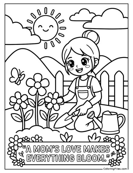Mom’s Happy Gardening Day