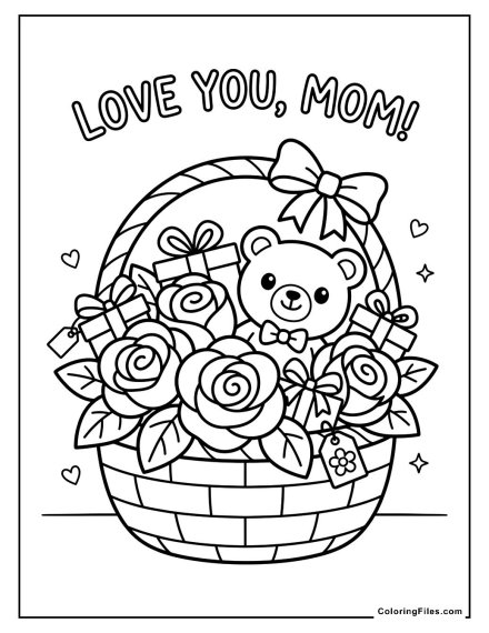 Mother’s Day Rose Basket Surprise