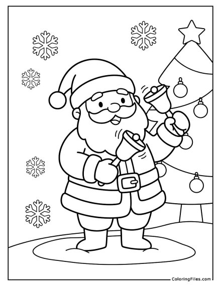Santa Playing the Bells