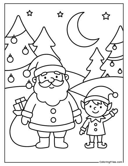 Santa & His Little Helper
