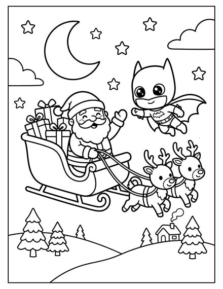 Batman Joins Santa’s Night Flight