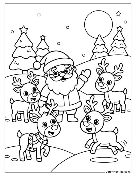 Santa’s Happy Reindeer Herd