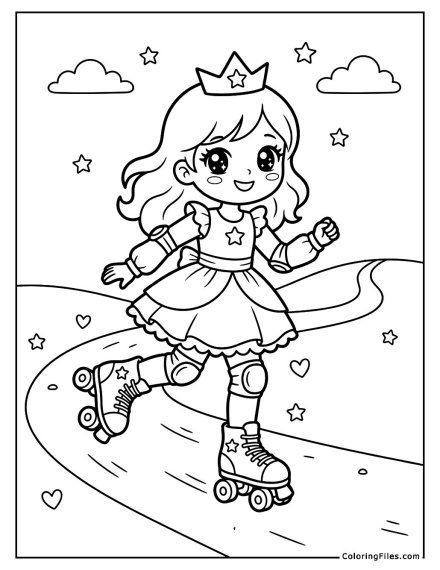 Princess Roller Skating Fun