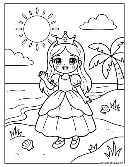 Princess at the Beach
