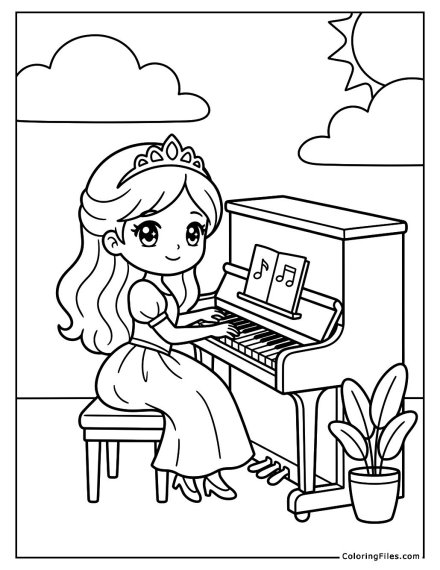 Princess Playing the Piano