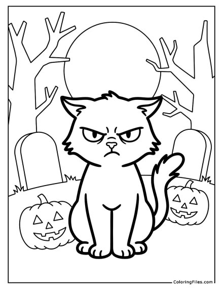 Angry Black Cat