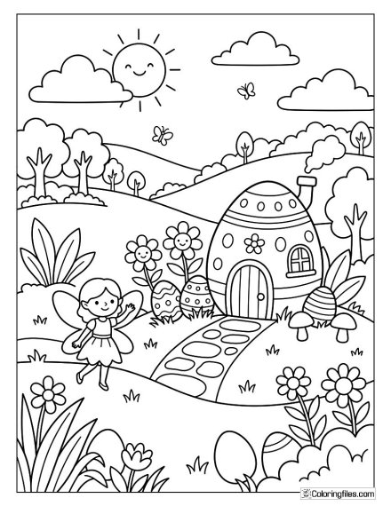 Easter Egg Fairy Garden