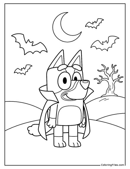 Bluey’s Little Vampire Cape