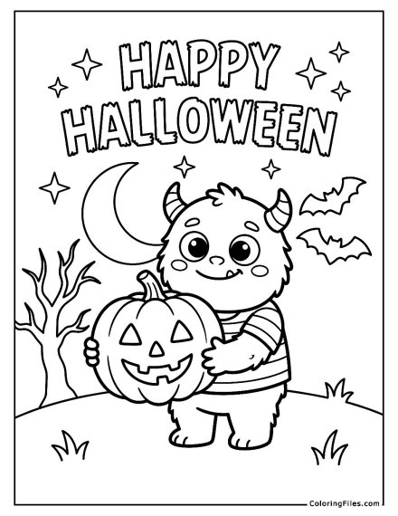 Baby Yoda Holding Jack-O-Lantern