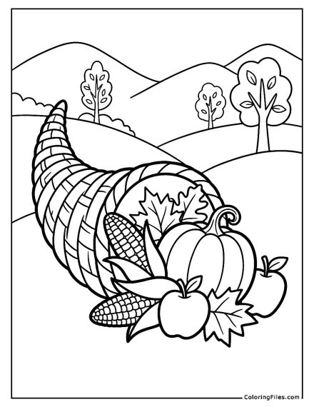 Happy Harvest Cornucopia