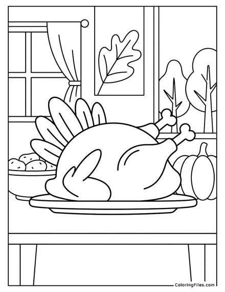 Happy Thanksgiving Turkey Feast