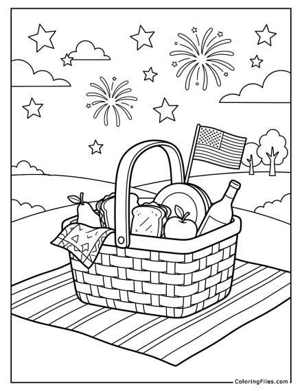 4th of July Picnic Basket