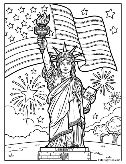 Statue of Liberty Holding Torch