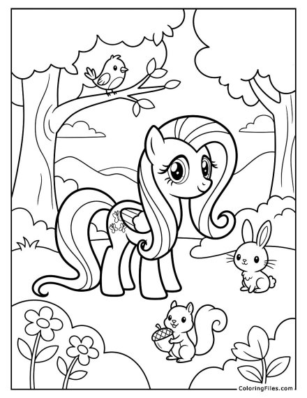 Fluttershy and Forest Friends