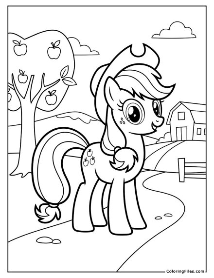 Applejack on the Farm