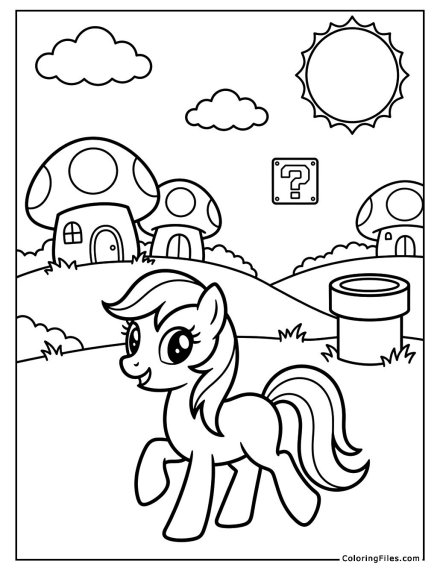 Mario’s Mushroom Kingdom Dash With Pony
