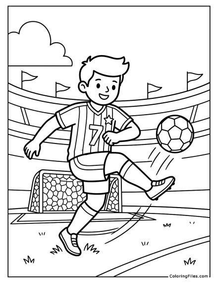 Football Star Coloring Adventure