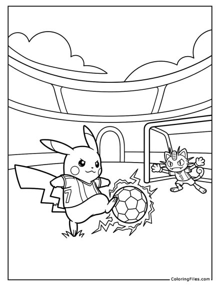 Pikachu’s Electric Goal Strike