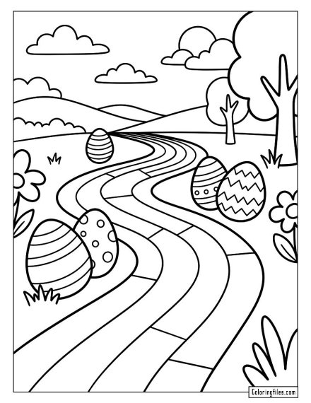 Easter Egg Rainbow Path