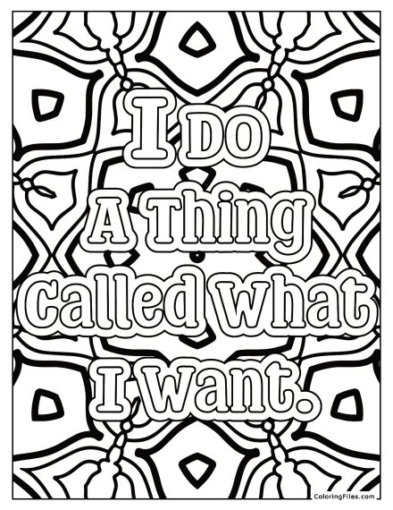 I Do A Thing Called What I Want