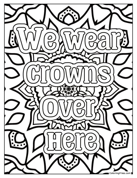 We wear crowns over here