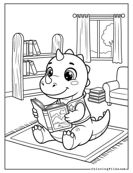 Dino Library Reading Time