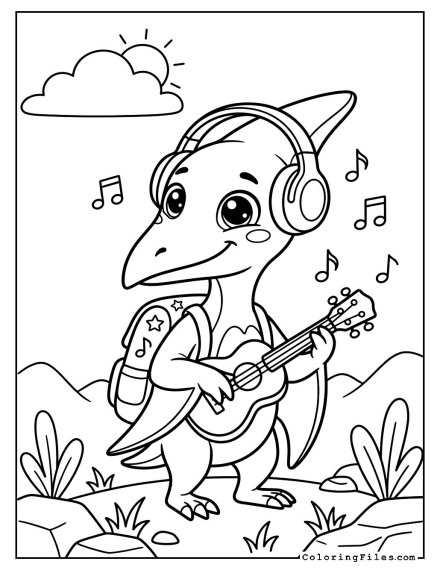 Music-Loving Pteranodon