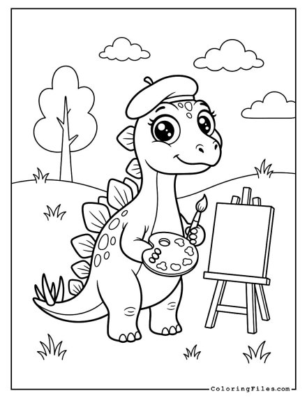Artist Stegosaurus