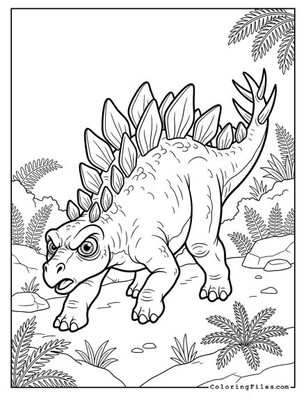 Stegosaurus on the Hunt