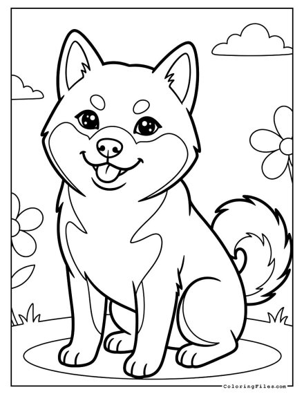 Shiba Inu Smiling