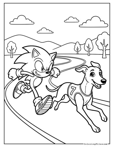 Sonic & Greyhound Racing Fast