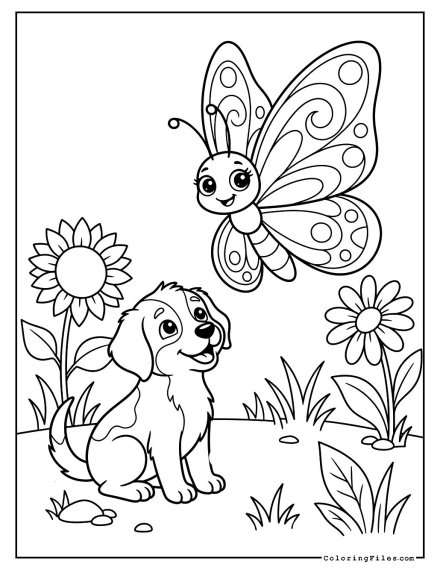 Puppy & Butterfly Garden Party