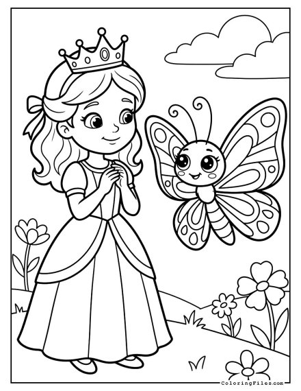 Princess & Her Royal Butterfly
