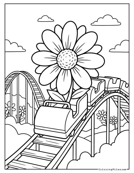 Little Daisy on a Rollercoaster